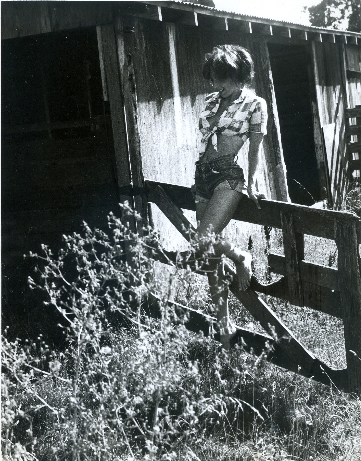 Posing for the Pranksters out on the Farm, circa 1974