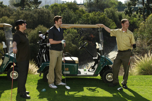 Still of James Spader, Rainn Wilson and John Krasinski in The Office (2005)