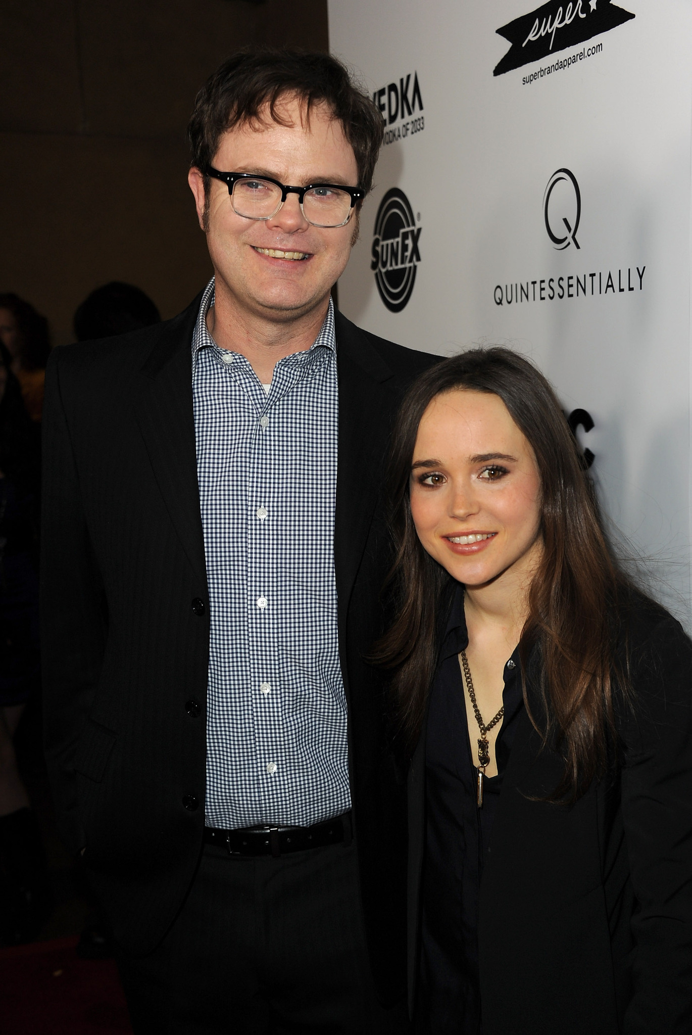 Ellen Page and Rainn Wilson at event of Super (2010)