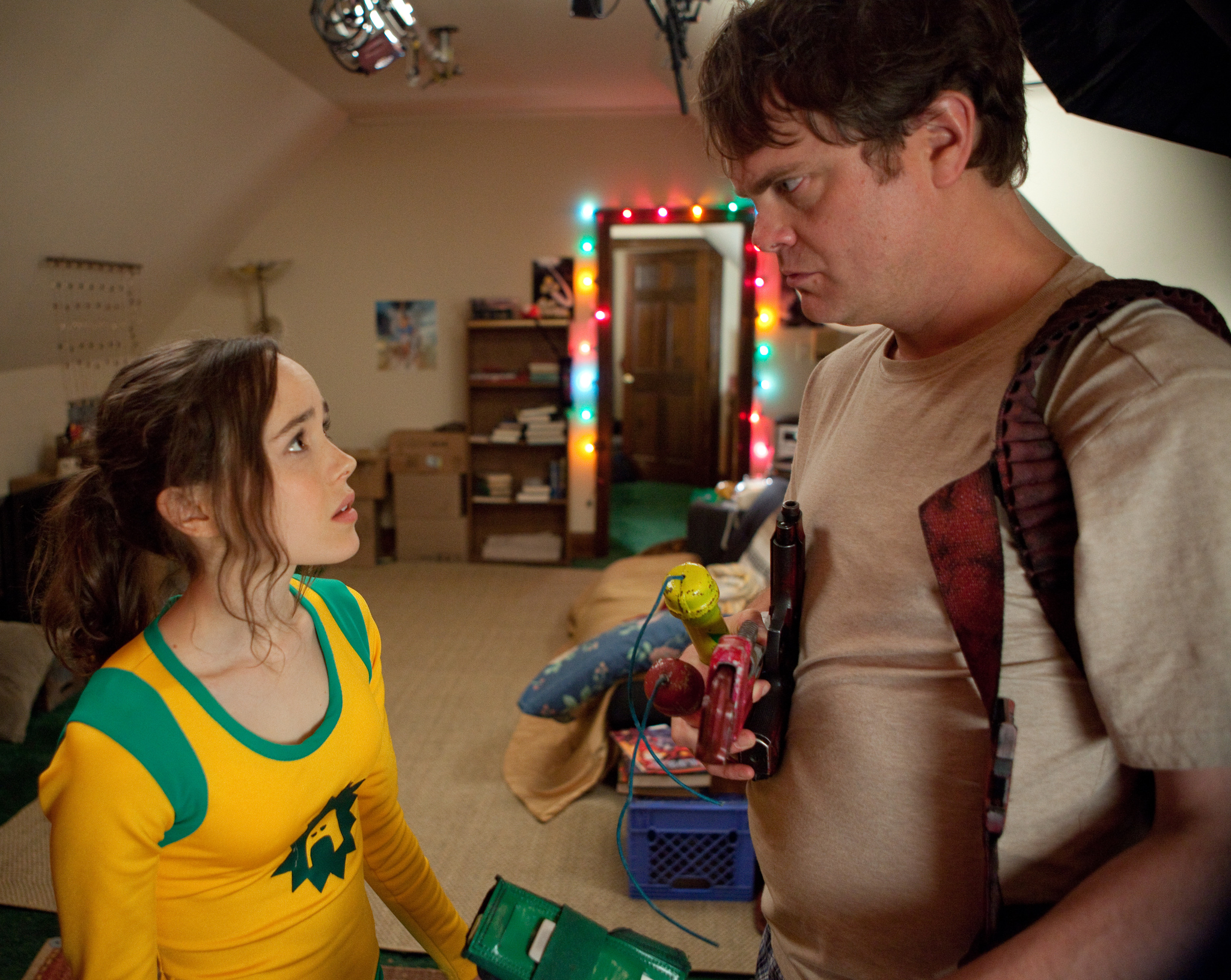 Still of Ellen Page and Rainn Wilson in Super (2010)