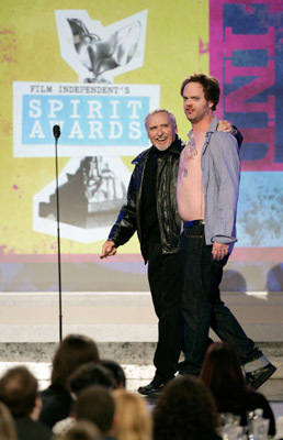 Dennis Hopper and Rainn Wilson