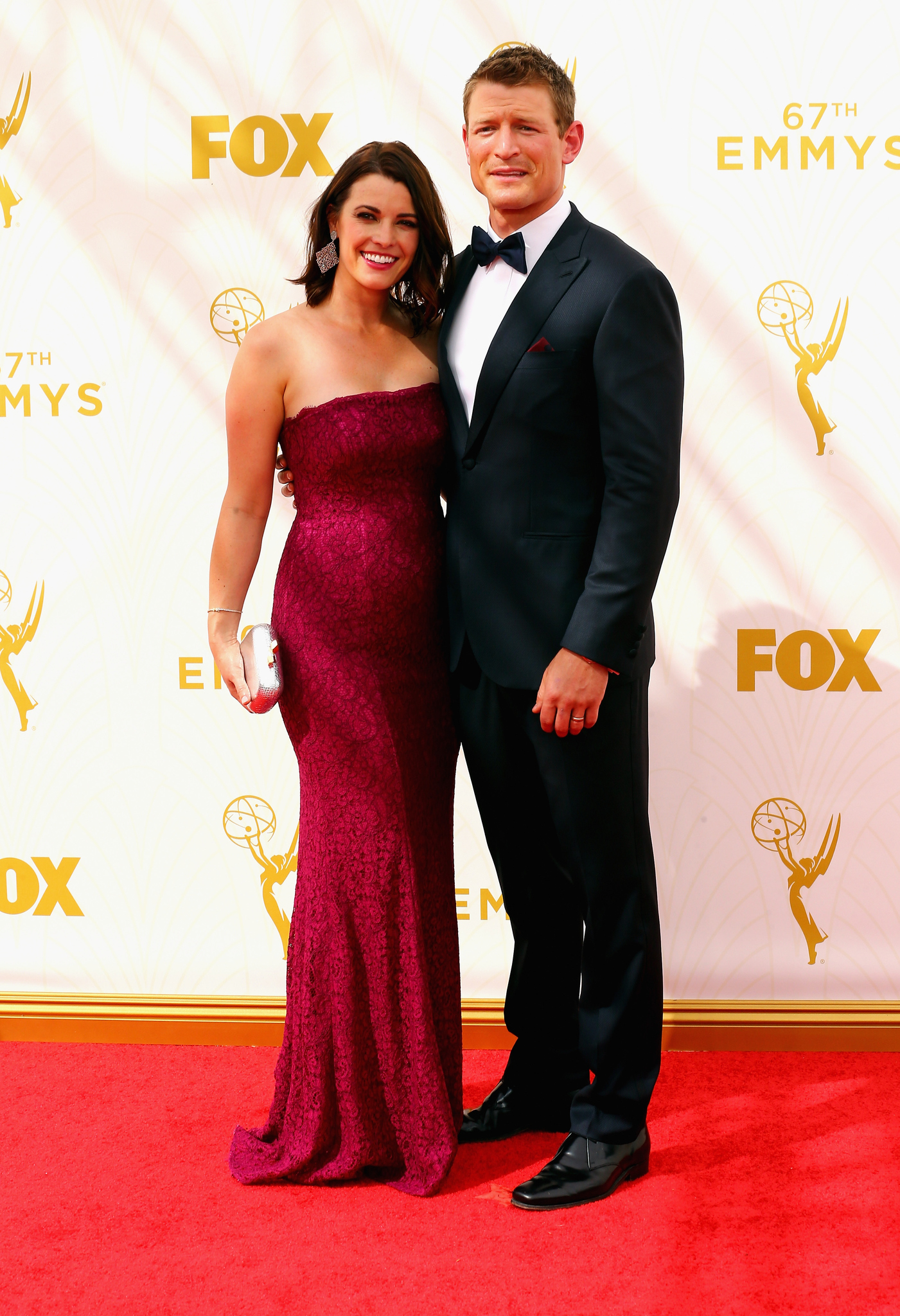 Philip Winchester and Megan Marie at event of The 67th Primetime Emmy Awards (2015)