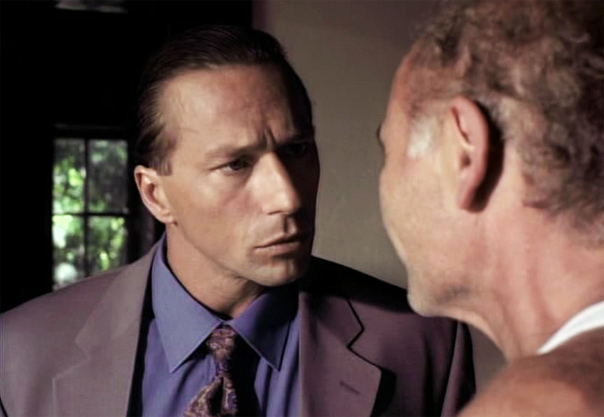 Still of Jeff Wincott as Rocco and Burt Young in The Undertakers Wedding (1997)