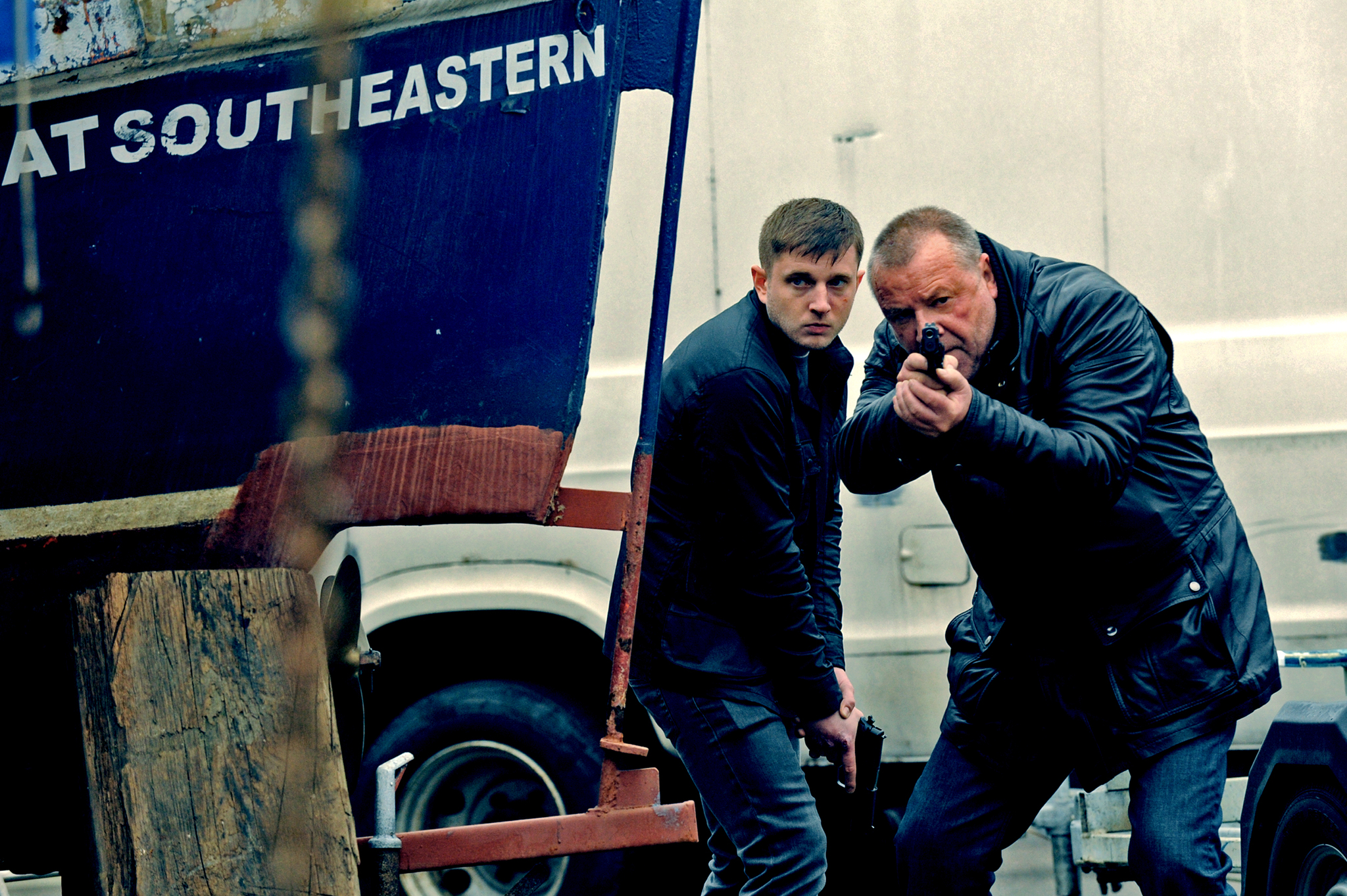 Still of Ray Winstone and Ben Drew in The Sweeney (2012)
