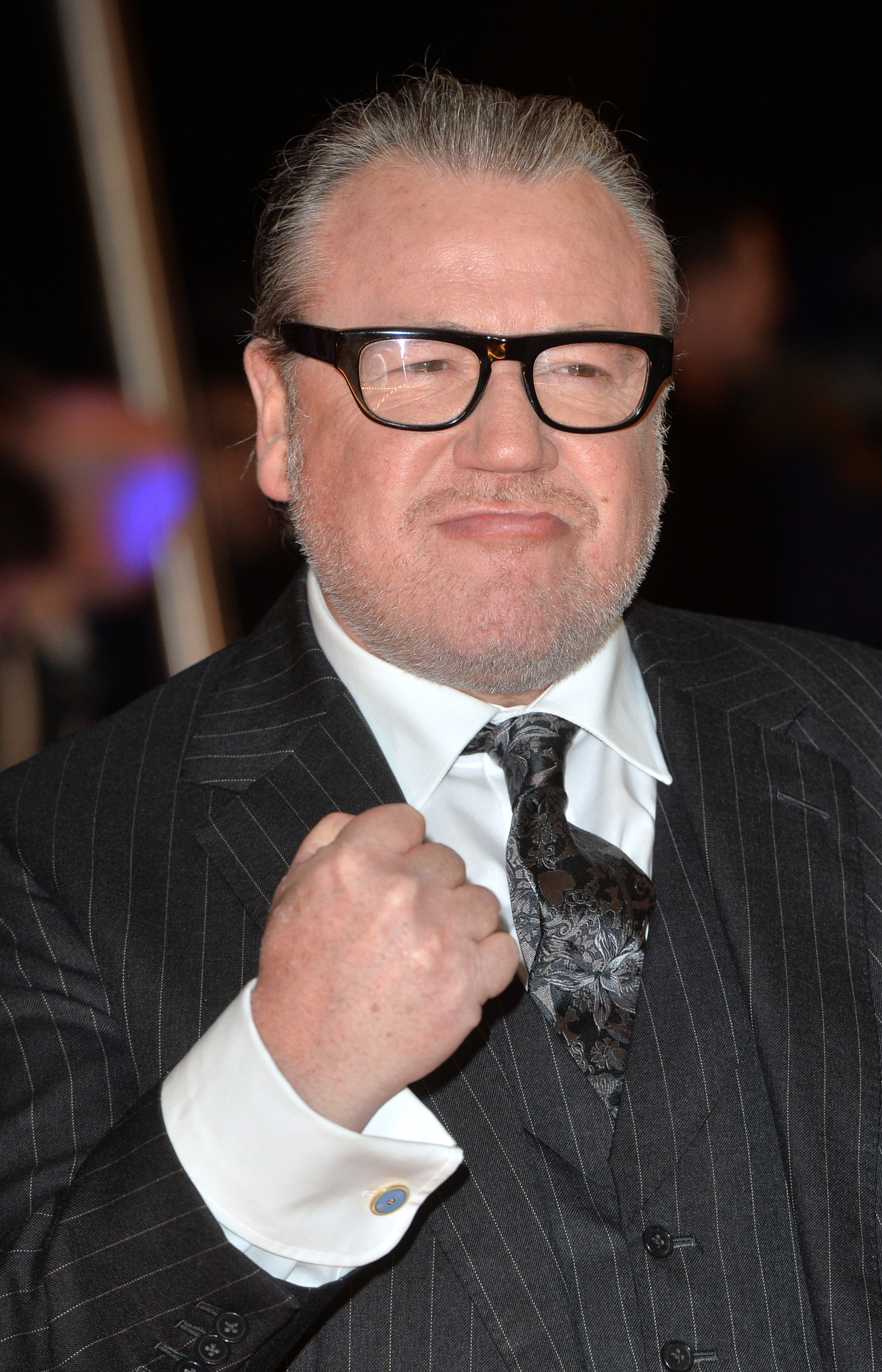 Ray Winstone at event of The Gunman (2015)