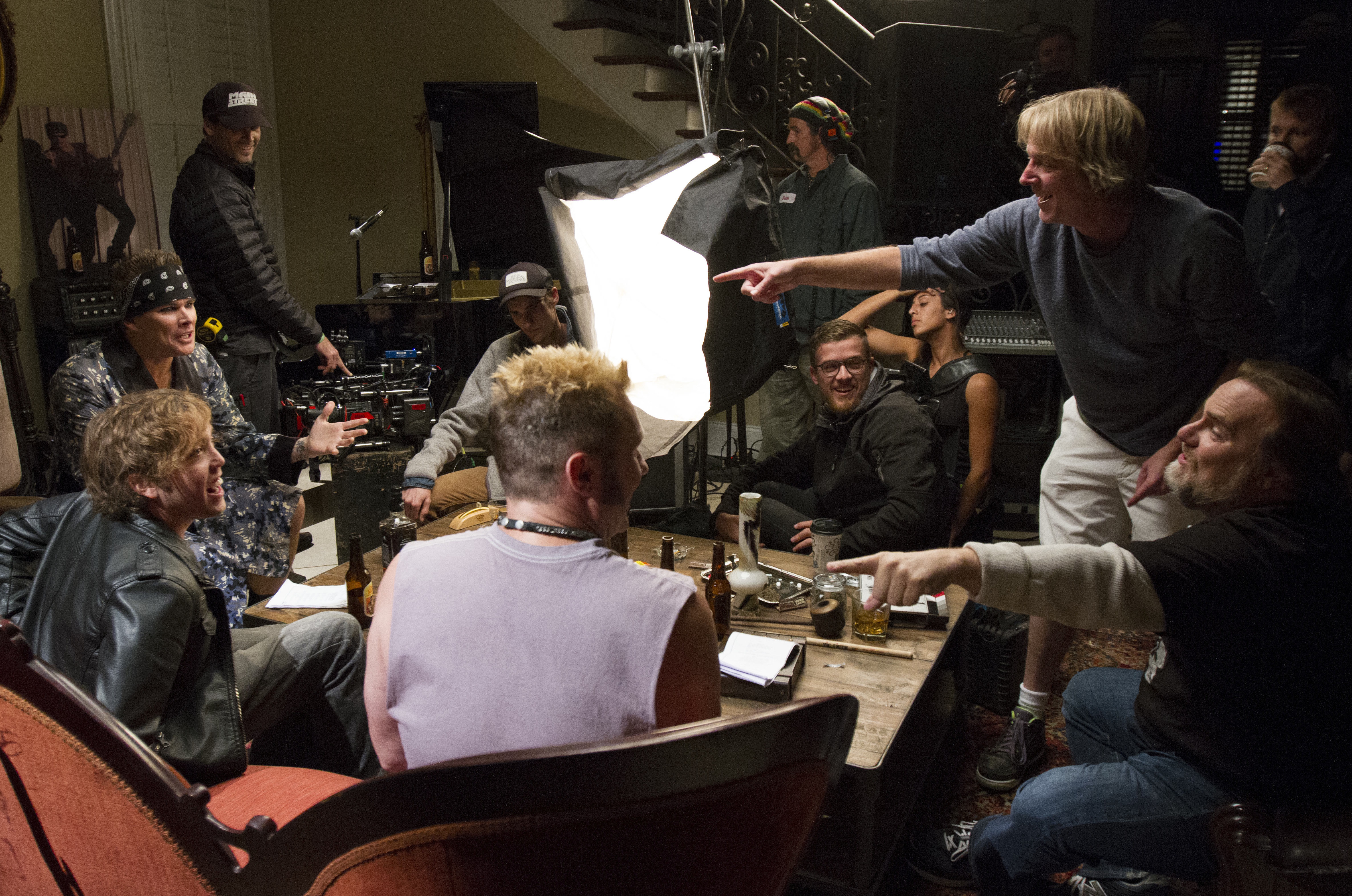 Mark McGrath, Wolf, Kevin Farley, Crew; Louisiana Movie Set (2014)