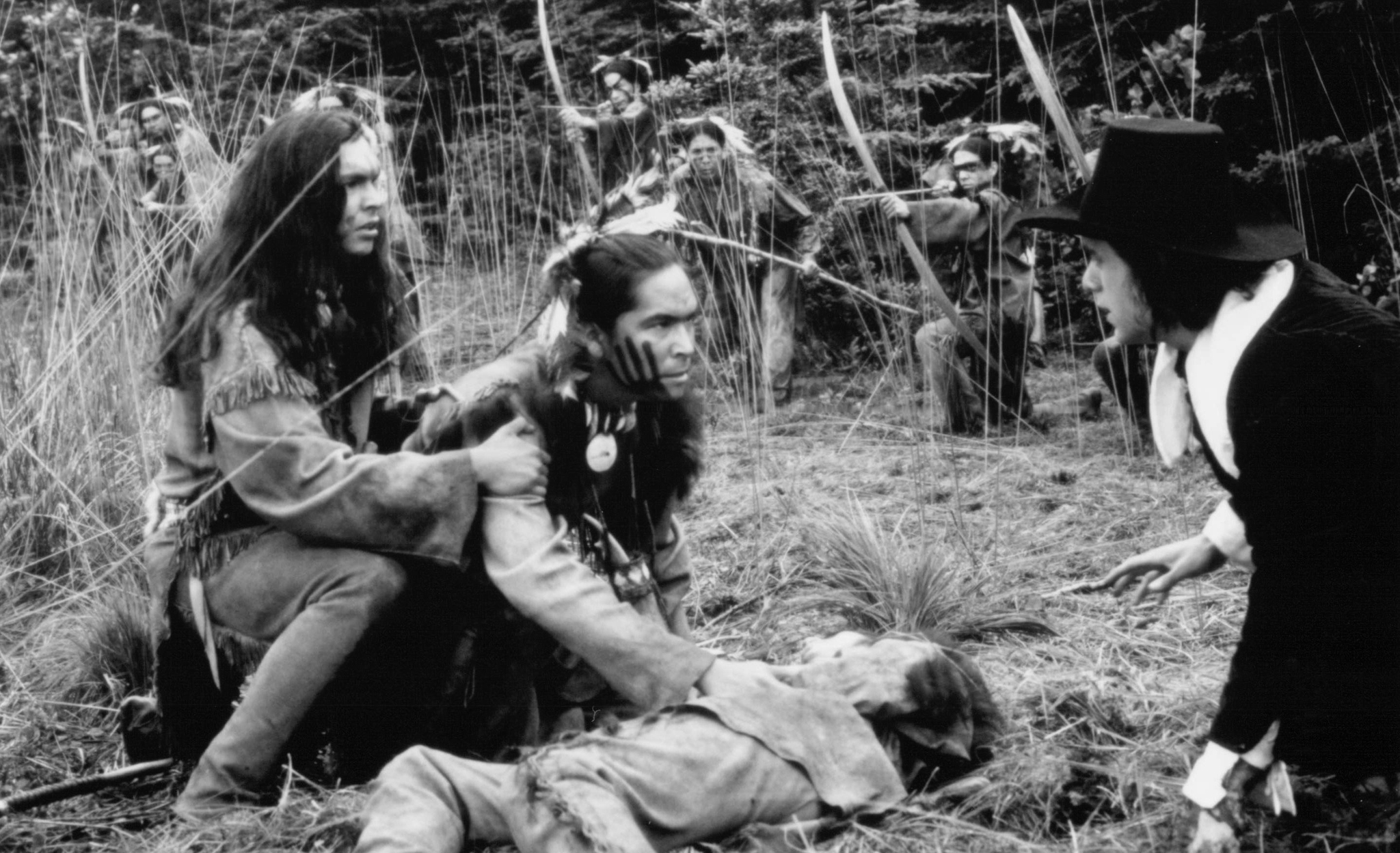 Still of Adam Beach and Sheldon Peters Wolfchild in Squanto: A Warrior's Tale (1994)