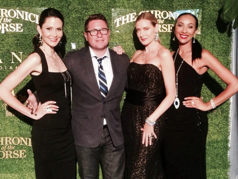 Traci Ann Wolfe with Gina Nalamlieng, James Bishop and Lisa Harrington at the Central Park Horse Show September 18th, 2014