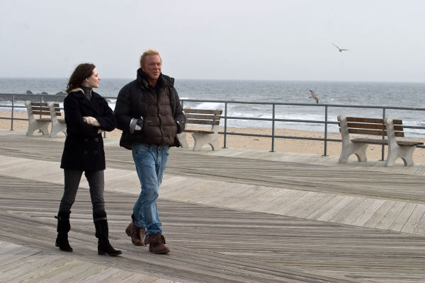 Still of Mickey Rourke and Evan Rachel Wood in The Wrestler (2008)