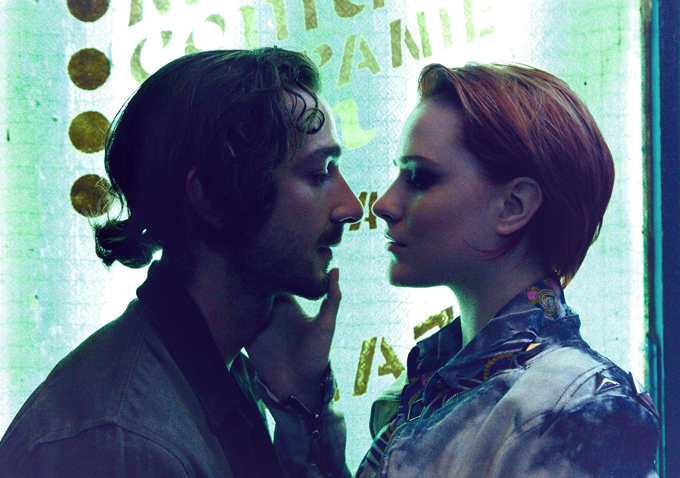 Still of Shia LaBeouf and Evan Rachel Wood in The Necessary Death of Charlie Countryman (2013)