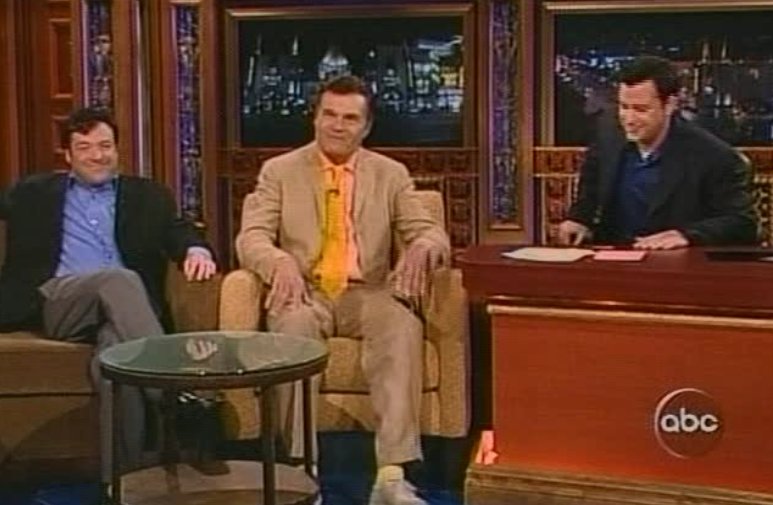 With Fred Willard again on Jimmy Kimmel