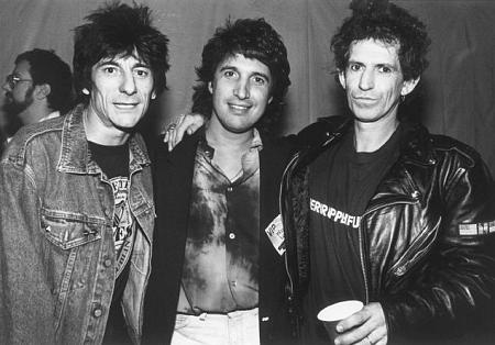 Keith Richards, Ron Wood and Peter Napoliello