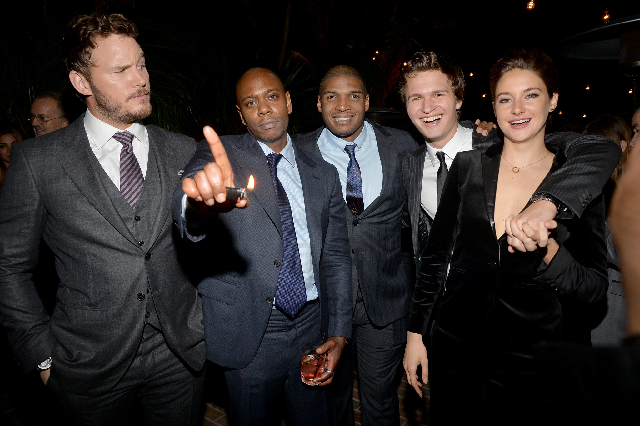 Dave Chappelle, Chris Pratt, Shailene Woodley, Ansel Elgort and Michael Sam