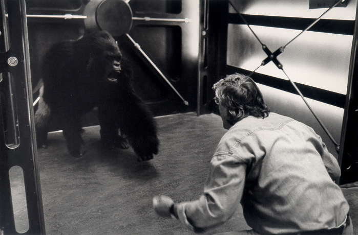 As the Gorilla with Director Paul Verhoeven - Hollow Man