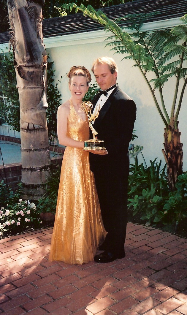 Holding the 2005 Emmy for Best Sound Mixing for TV Drama