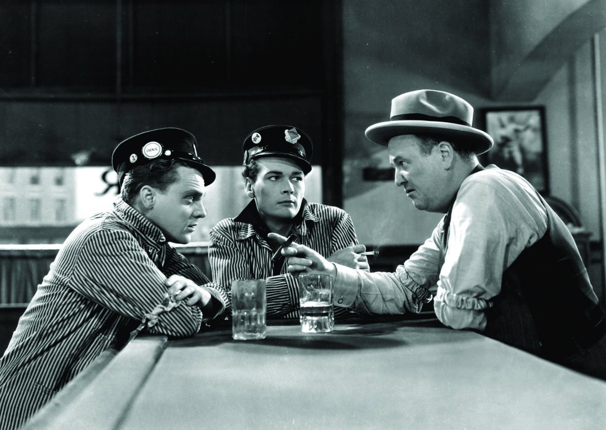 Still of James Cagney, Robert Emmett O'Connor and Edward Woods in The Public Enemy (1931)