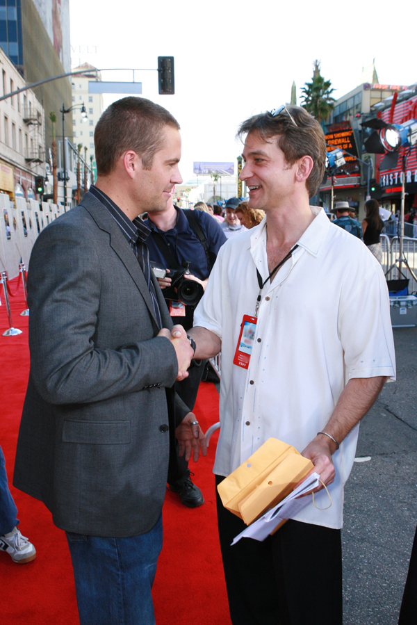Paul Walker and Braden Wright on the red carpet.