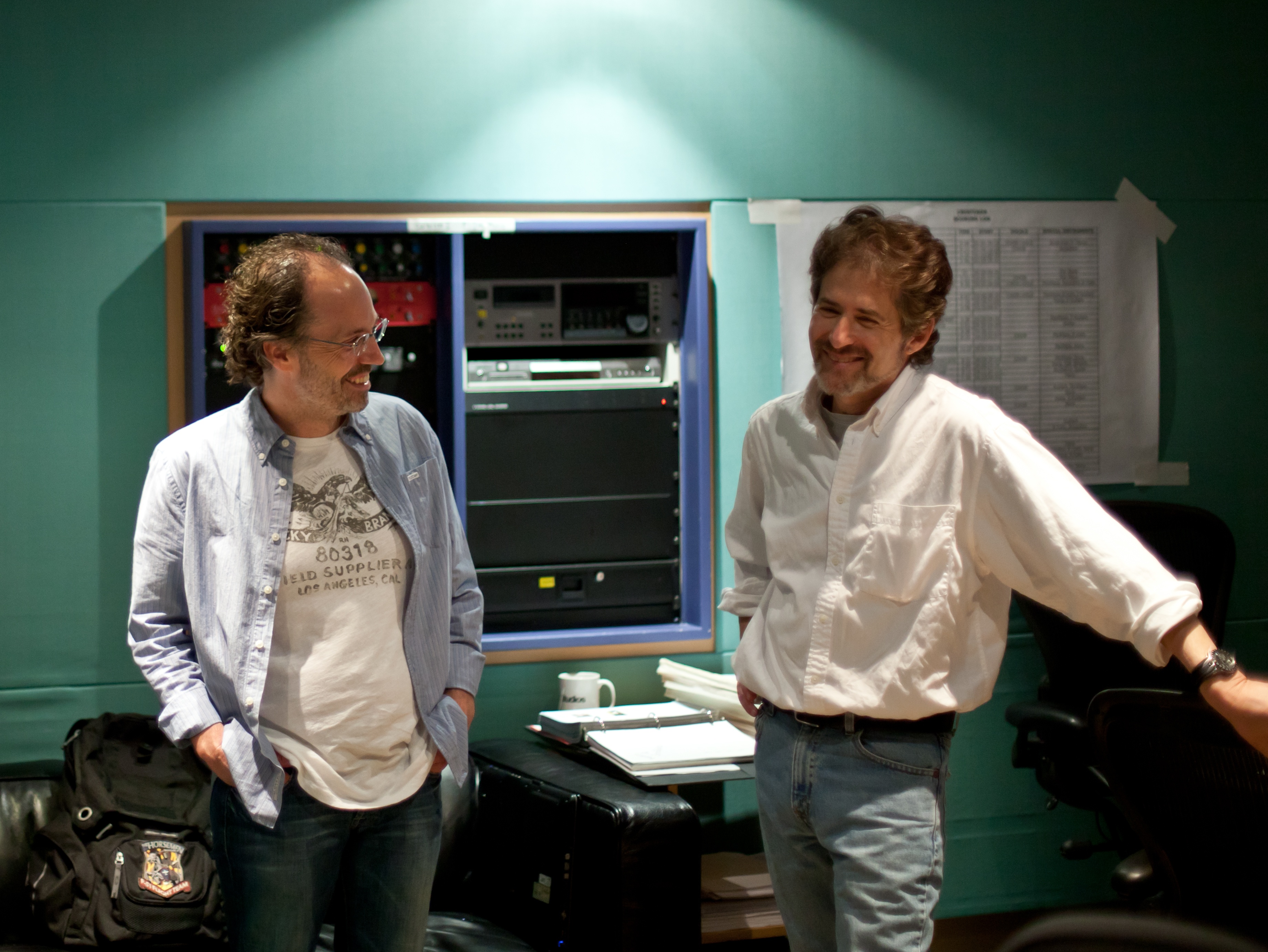 At Abbey Road Studios with FOR GREATER GLORY Composer James Horner
