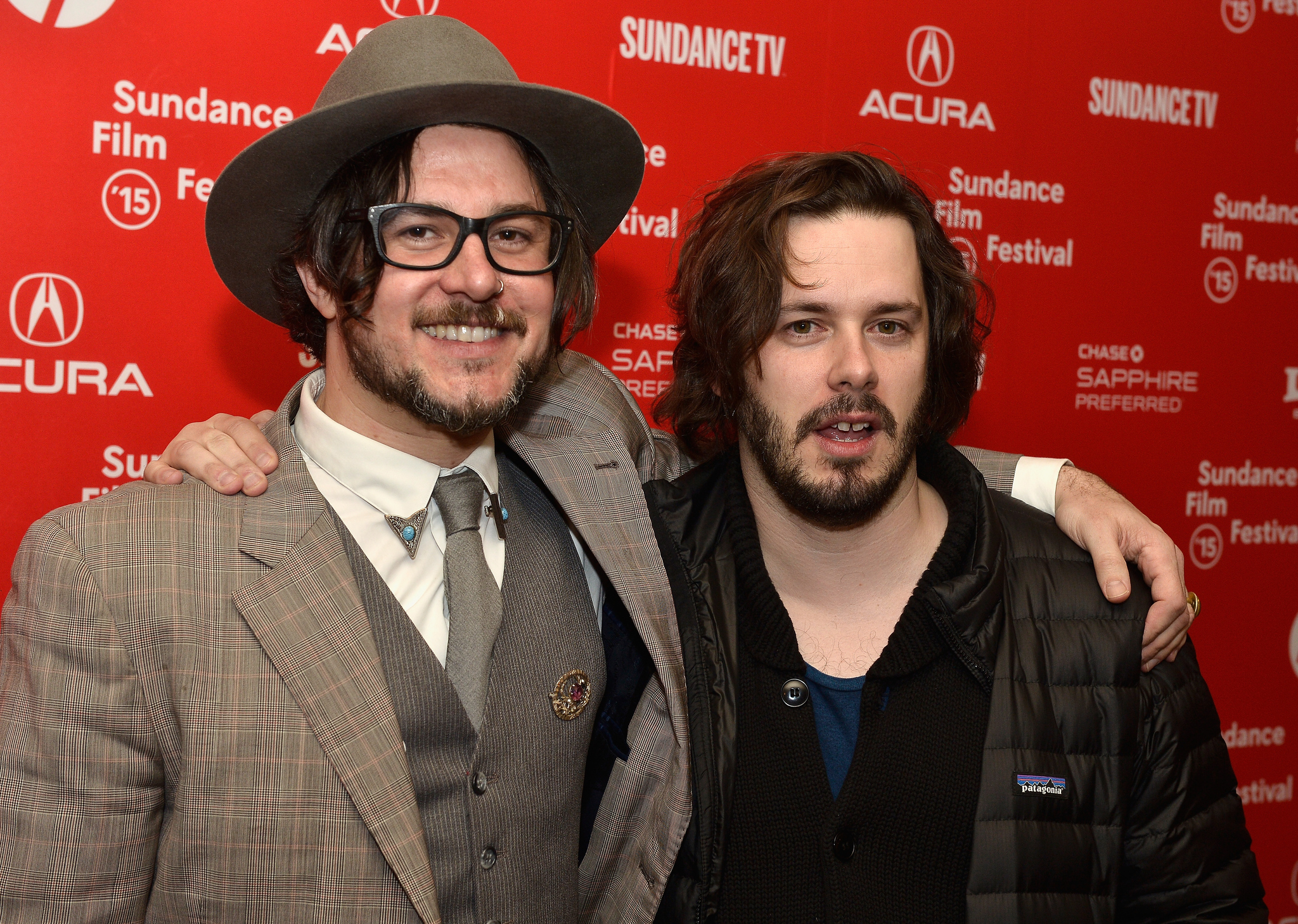 Edgar Wright and Corin Hardy at event of The Woods (2015)