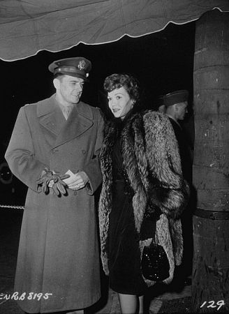 Ronald Reagan and first wife Jane Wyman C. 1943