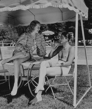 Ronald Reagan and wife Jane Wyman C. 1940