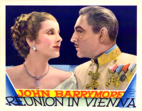 John Barrymore and Diana Wynyard in Reunion in Vienna (1933)