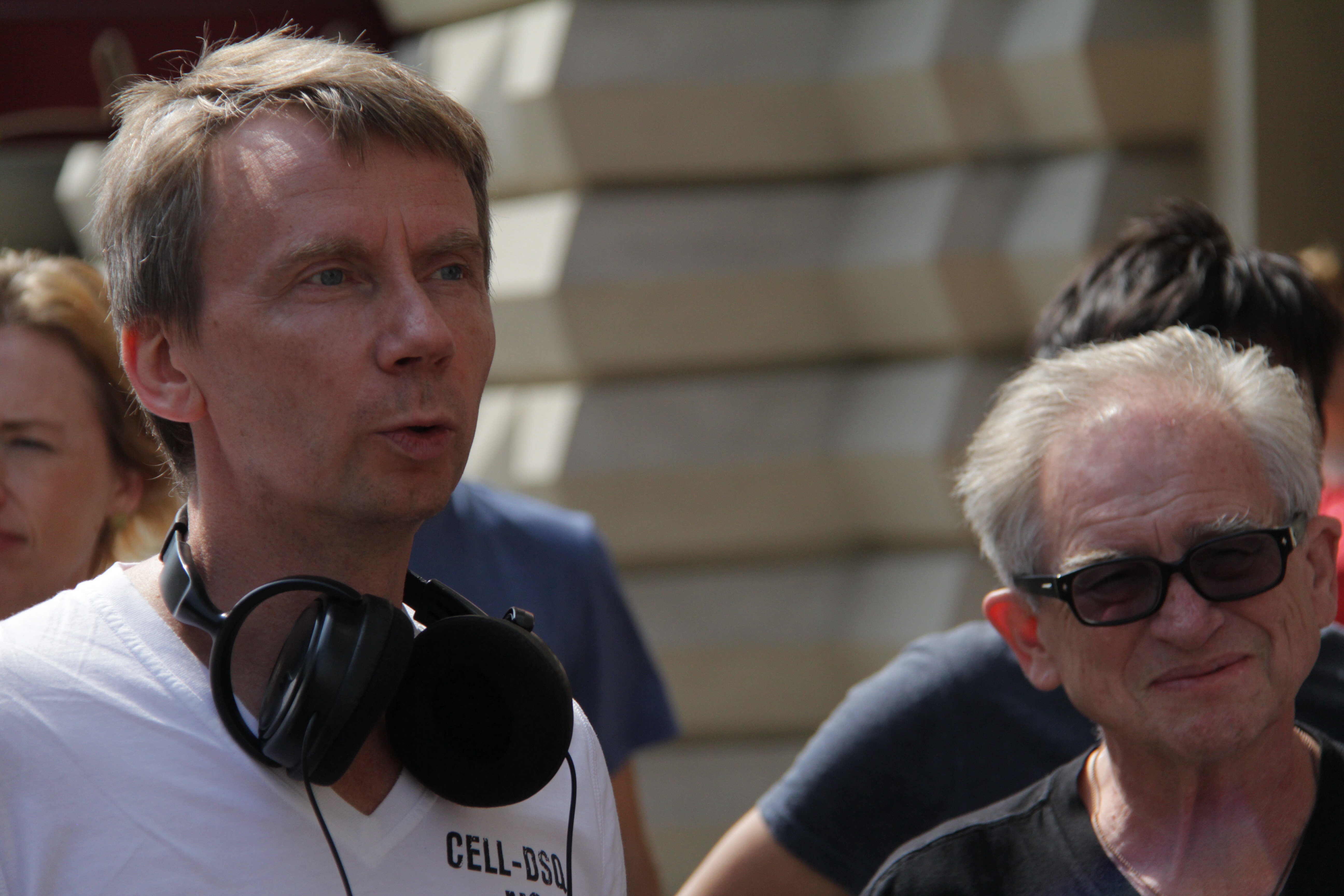 Slava N. Jakovleff and John S. Bartley on the set of Insomnia (Moscow August, 2015)