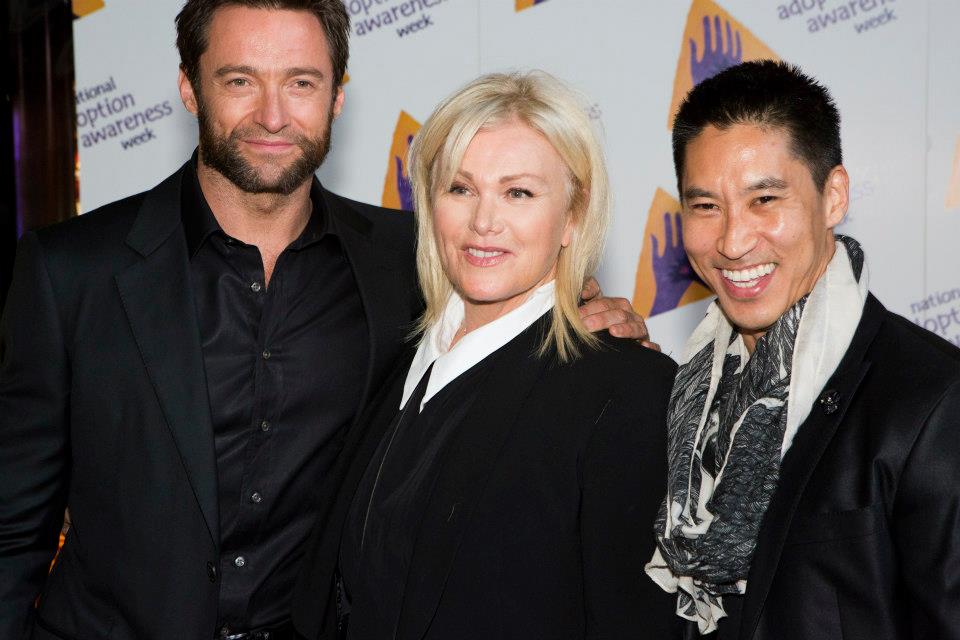 Adoption Awareness Week - Hugh Jackman,Deborra-Lee Furness and Masa Yamaguchi.