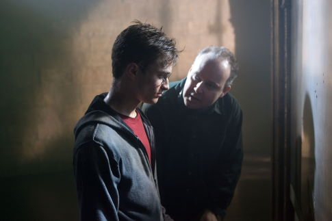 Daniel Radcliffe and David Yates in Haris Poteris ir Fenikso brolija (2007)