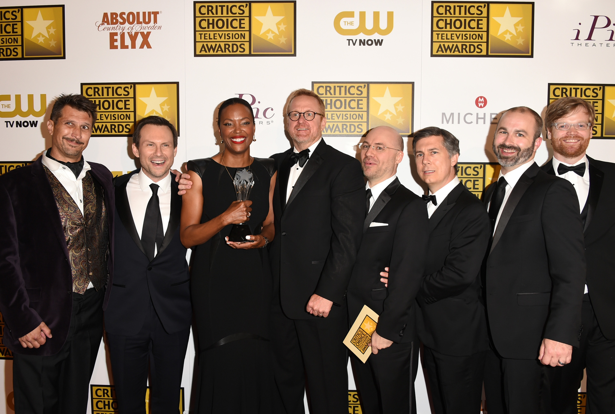 Christian Slater, Bryan Fordney, Chris Parnell, Matt Thompson, Aisha Tyler, Lucky Yates, Casey Willis and Neal Holman at event of Archer (2009)