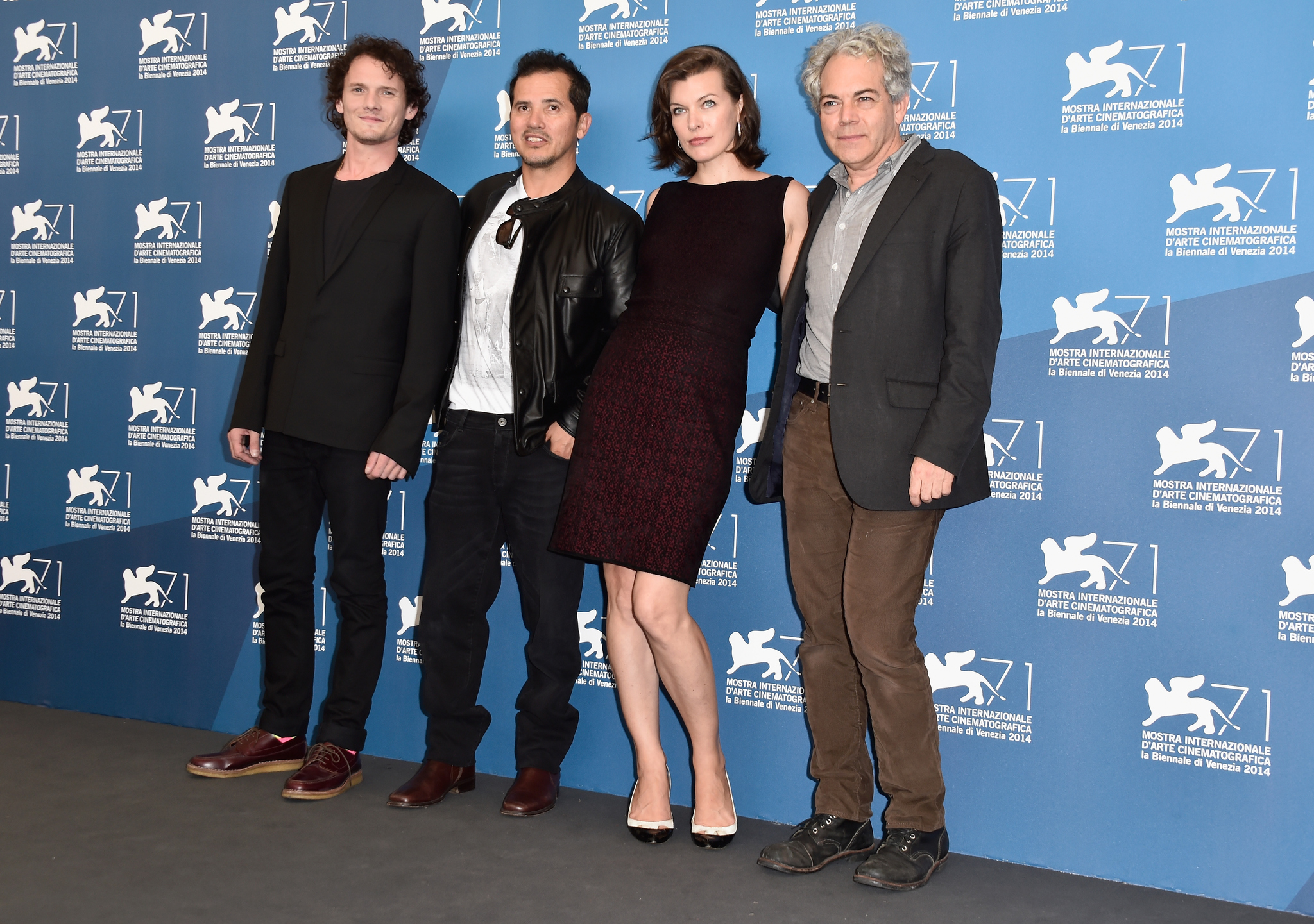 Milla Jovovich, John Leguizamo, Michael Almereyda and Anton Yelchin at event of Cymbeline (2014)