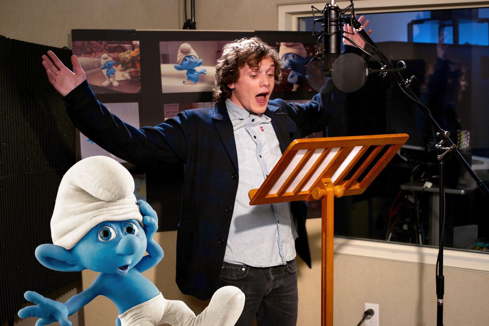 Still of Anton Yelchin in Smurfai 3D (2011)