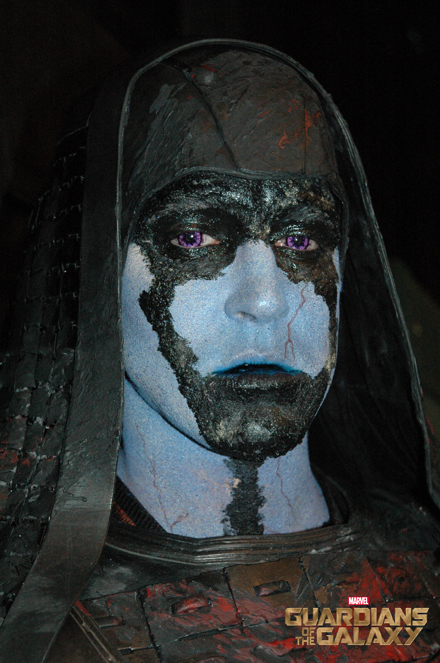 Lee Pace as Ronan in his 3rd & final stage of Make-up for Guardians of the Galaxy