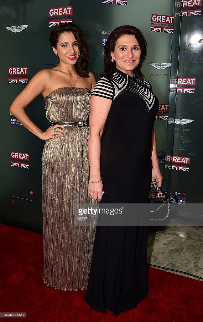 Elizabeth & her daughter, Bella at the GREAT British Film Reception honoring the British nominees of the 87th Annual Academy Awards