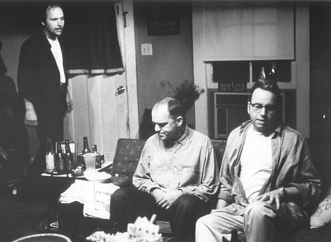 Still of John Ritter, Billy Bob Thornton and Dwight Yoakam in Sling Blade (1996)