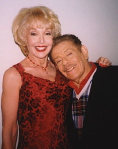 Francine York with Jerry Stiller, guest starring as Evelyn in King of Queens.