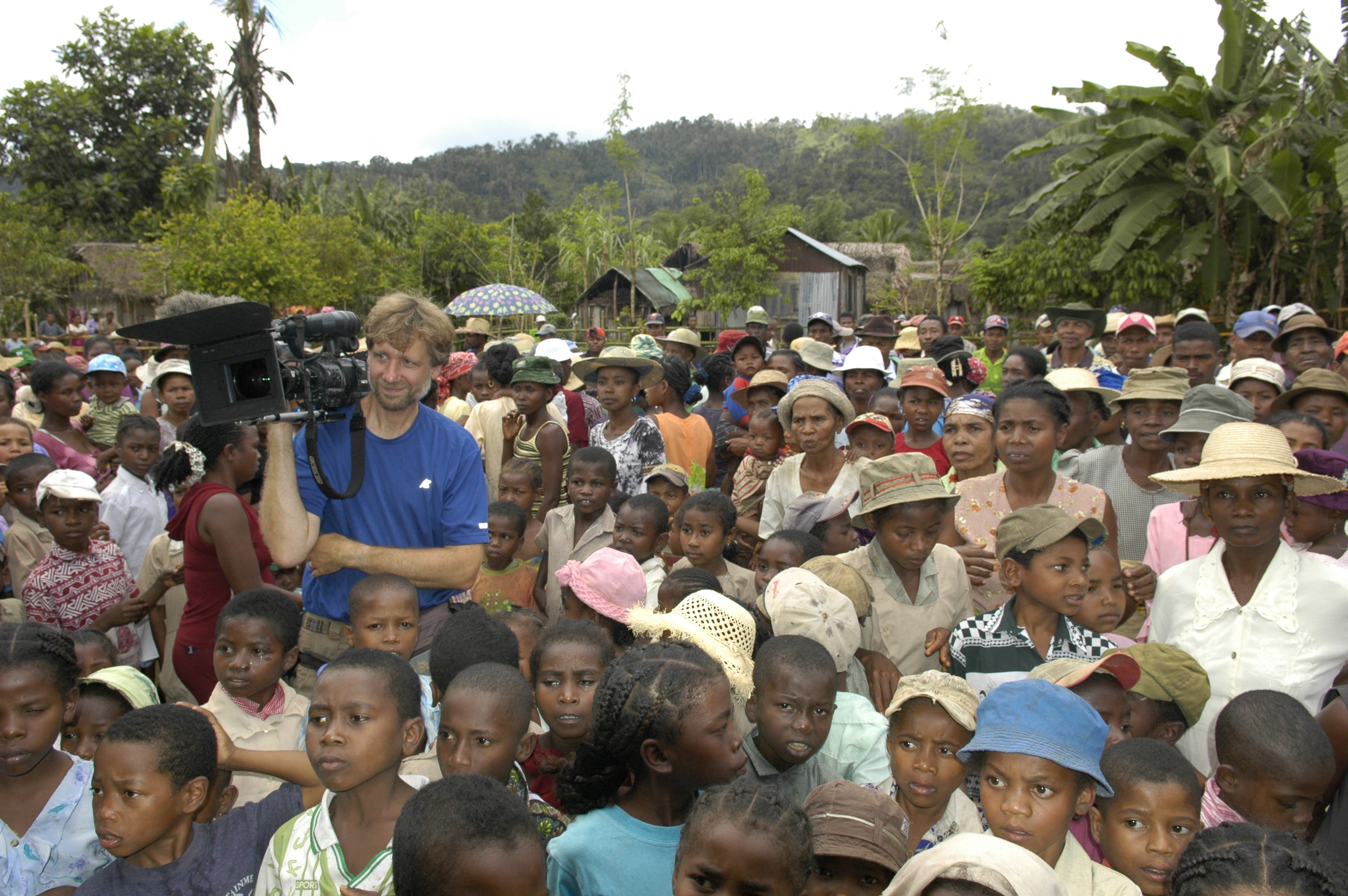 Andrew Young filming in Madagascar.