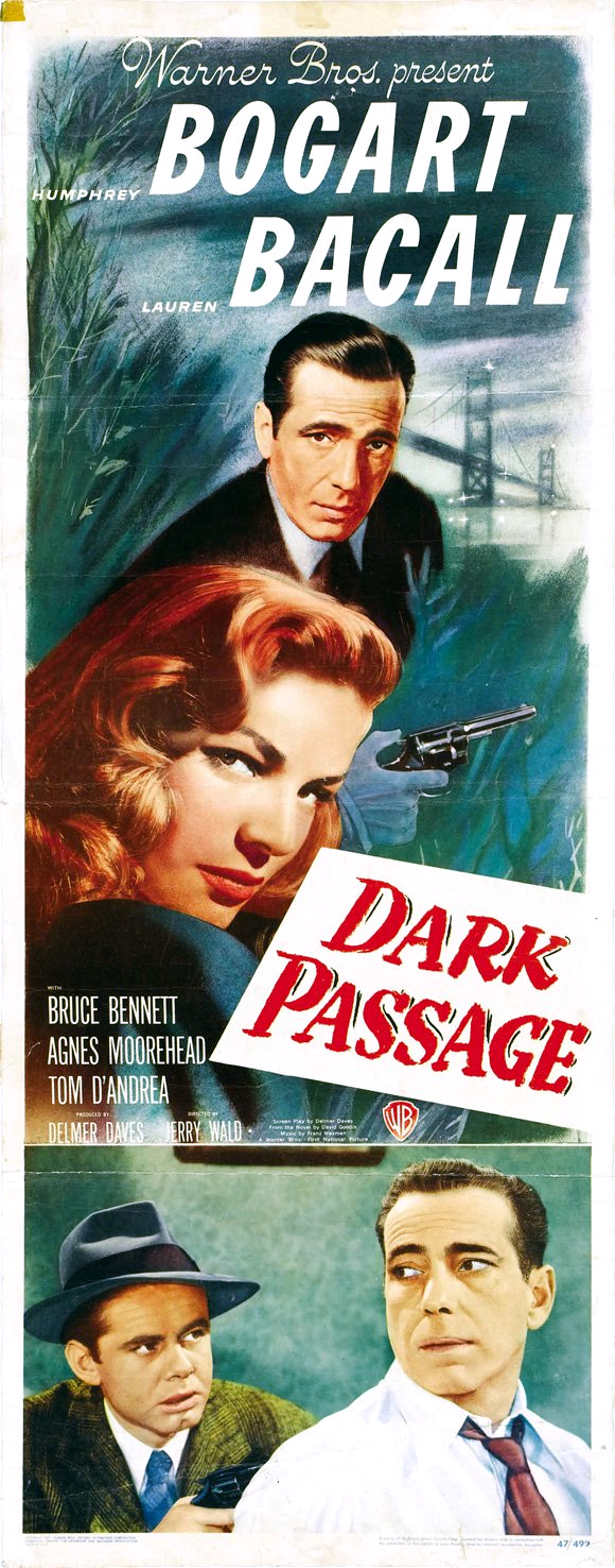 Lauren Bacall, Humphrey Bogart and Clifton Young in Dark Passage (1947)