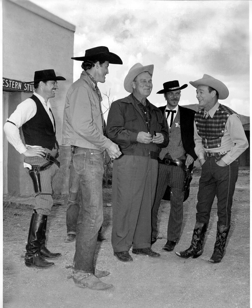 Working on a Roy Rogers Special in Alamo Village, TX. That's me on the left.