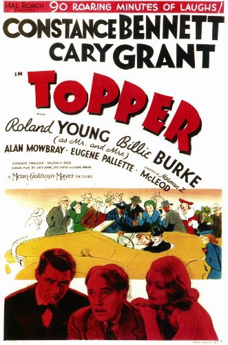 Cary Grant, Constance Bennett and Roland Young in Topper (1937)