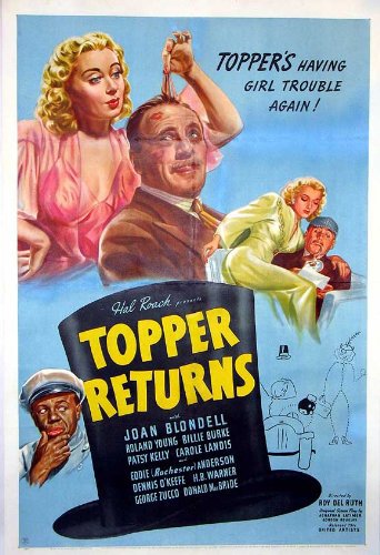 Joan Blondell, Eddie 'Rochester' Anderson and Roland Young in Topper Returns (1941)