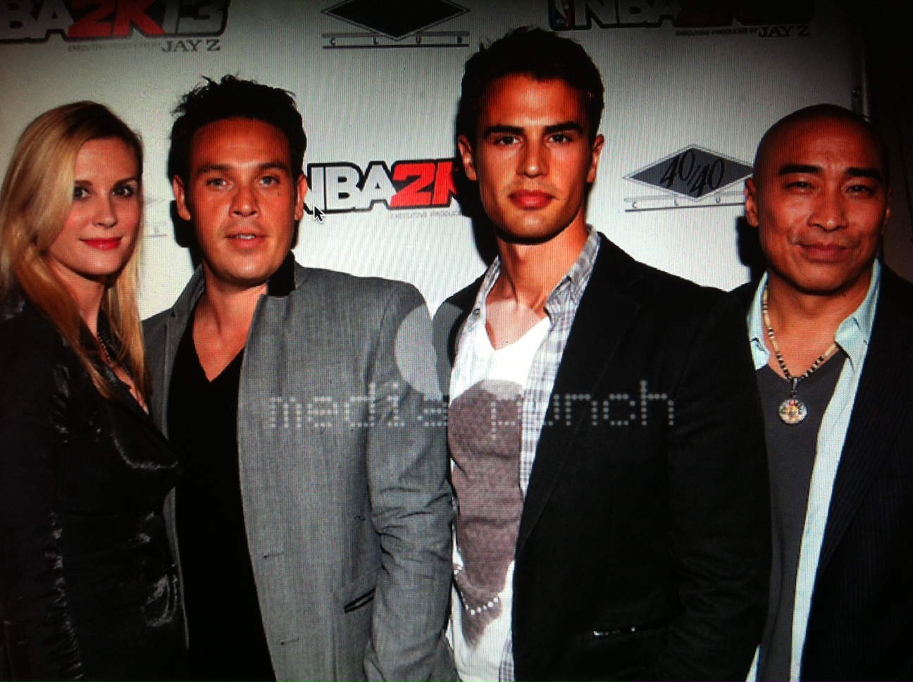Bonnie Somerville, Kevin Alejandro, Theo James, Ron Yuan attend Jay Z's NBA 2K Launch Party.