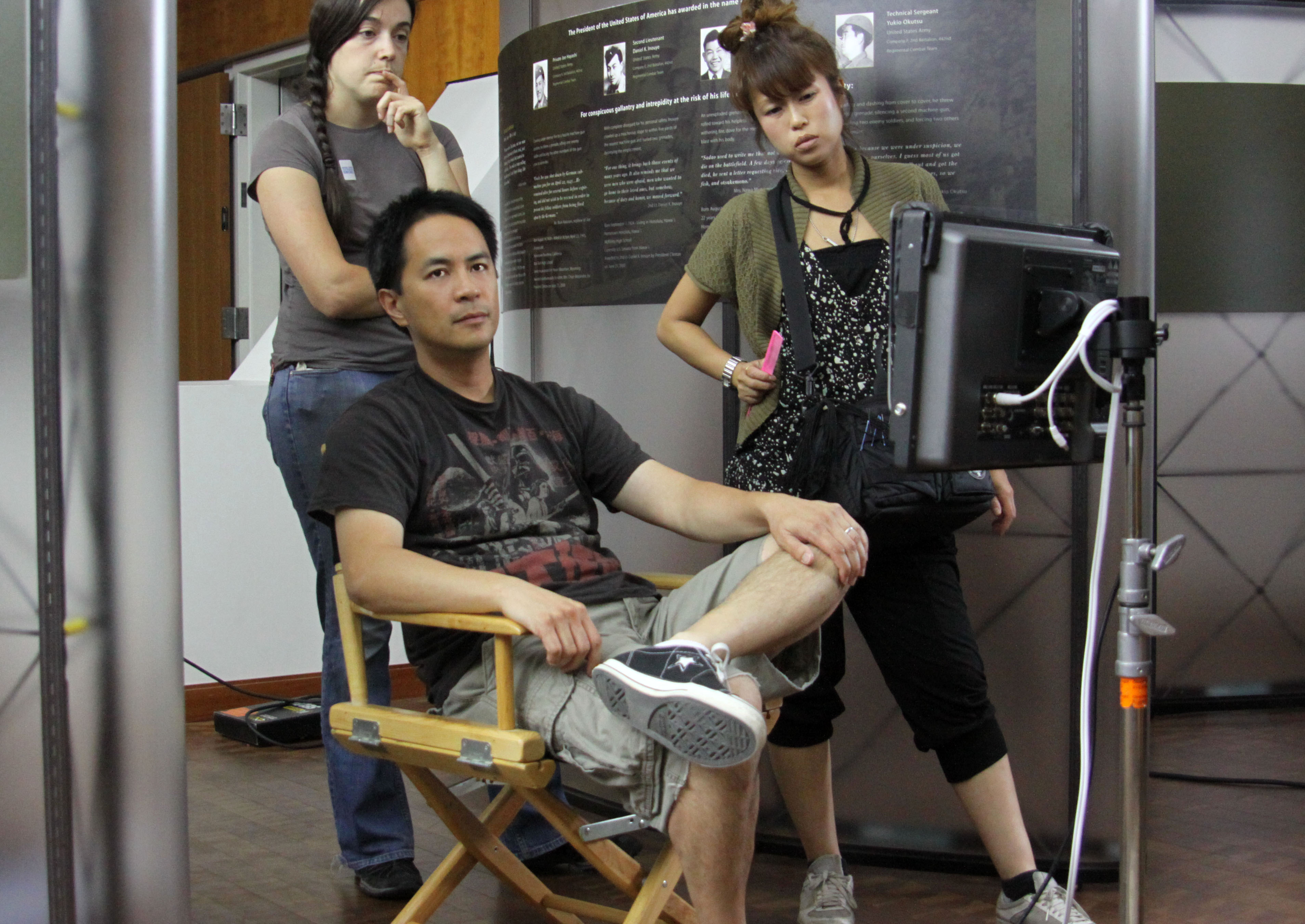 Director/Producer Stanley Yung on the set of CHINK