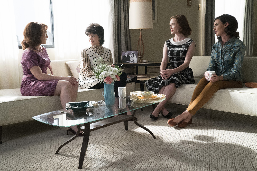 Still of Odette Annable, Dominique McElligott, Erin Cummings and Holley Fain in The Astronaut Wives Club (2015)