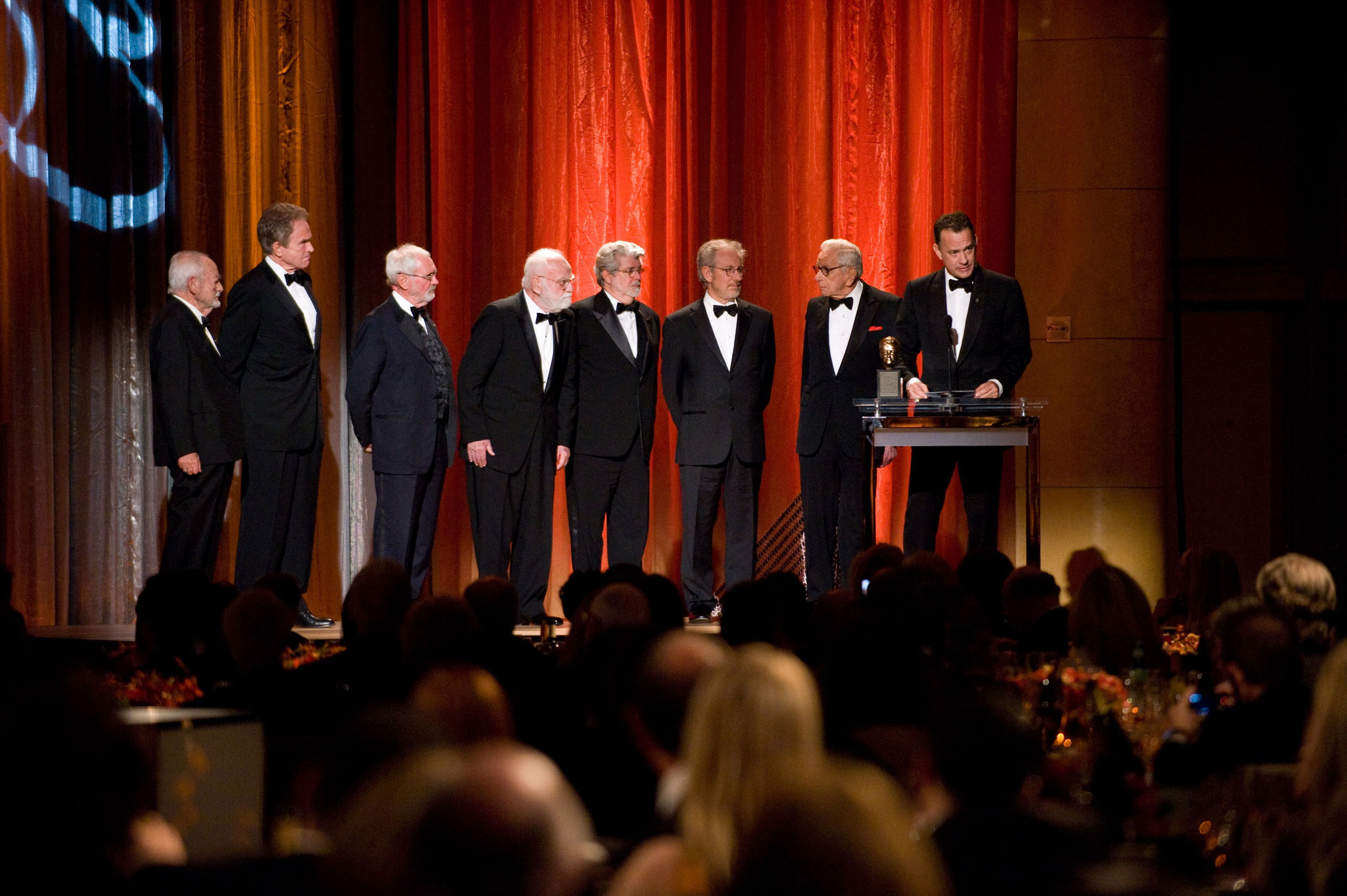 Tom Hanks, George Lucas, Steven Spielberg, Warren Beatty, Norman Jewison, Walter Mirisch, Saul Zaentz and Michael Yada