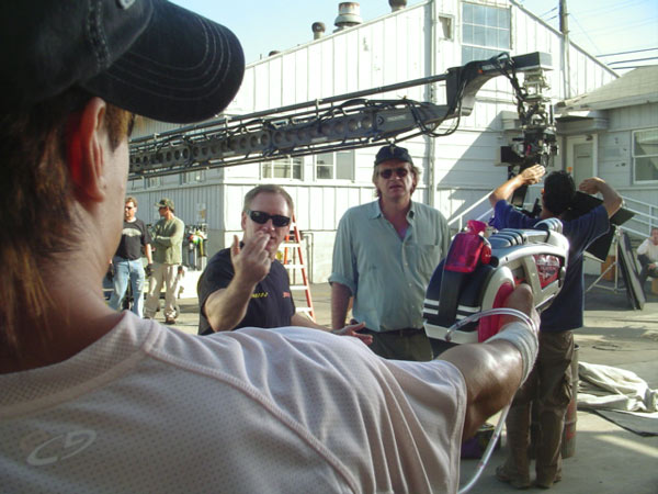 Directing a TV commercial in San Pedro, California, 2008