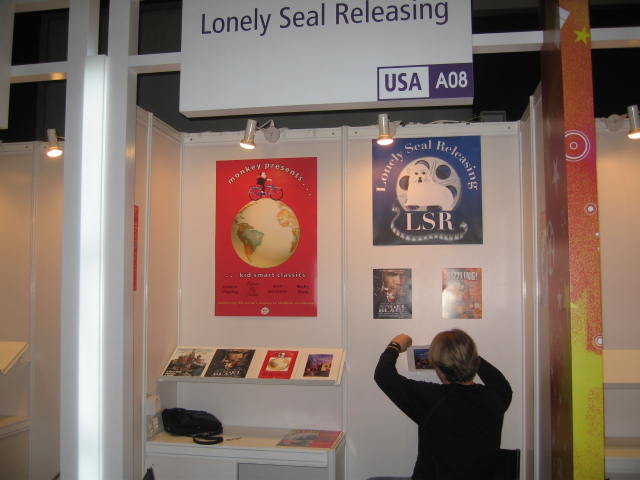 Lonely Seal Releasing booth at FilmArt in Hong Kong, many years ago.