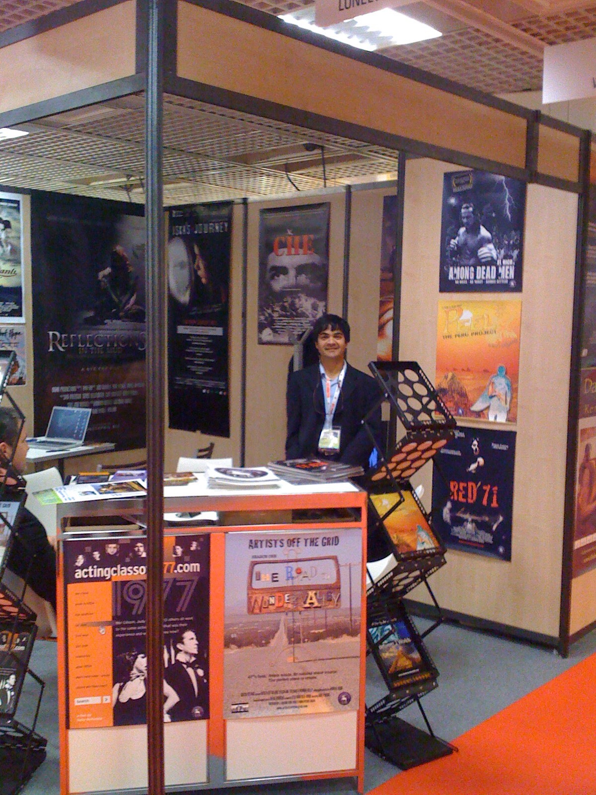 Lonely Seal Releasing booth at the Cannes Film Market, many years ago.