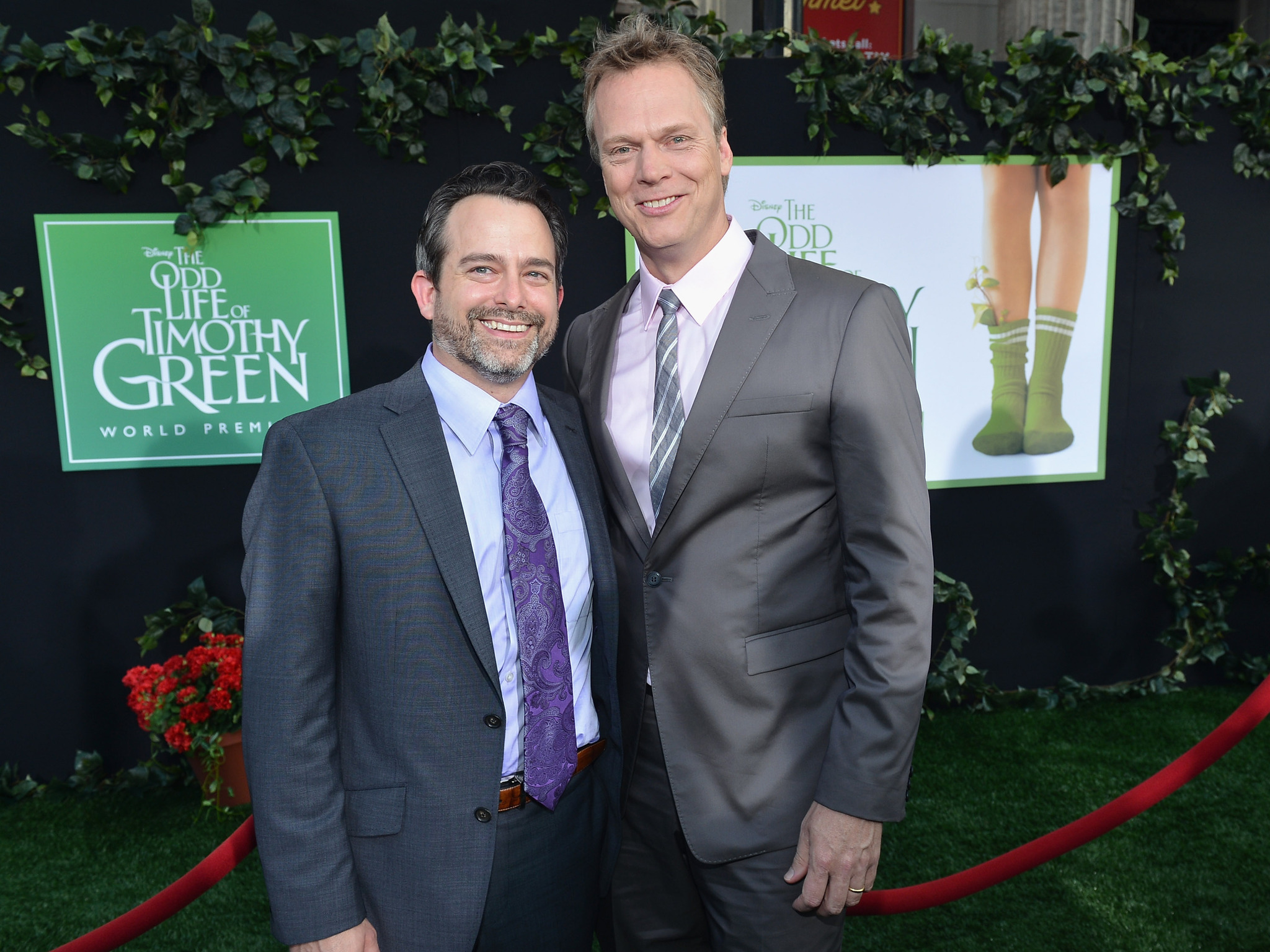 Peter Hedges and Geoff Zanelli at event of The Odd Life of Timothy Green (2012)