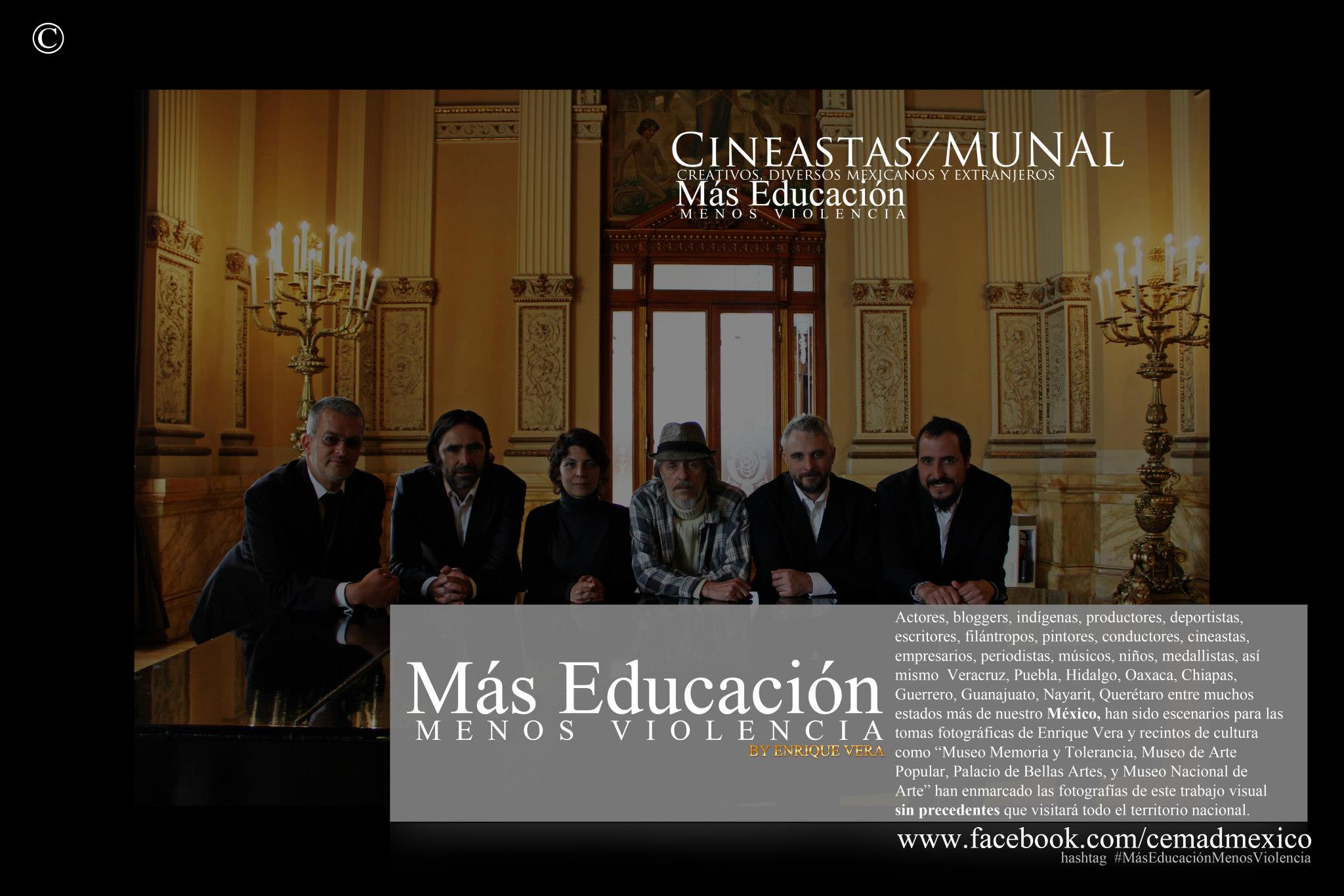 CINEASTAS MUNAL (National Museum of Art). Writer/ directors Antonio Zavala Kugler, Carlos Bolado, Kenya Marquez, Gabriel Retes, Michael Rowe.